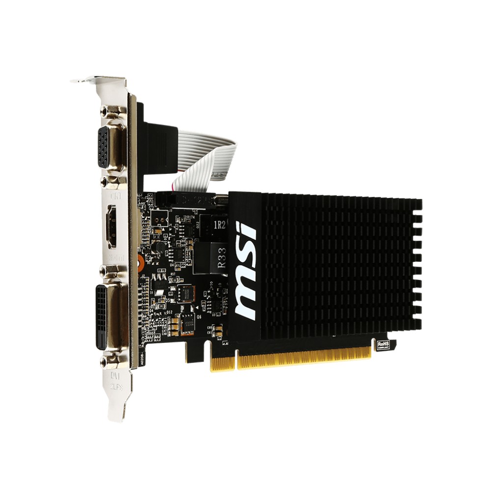 Видеокарта MSI GeForce GT 710 1GB GDDR3 (GT 710 1GD3H LP) б/у